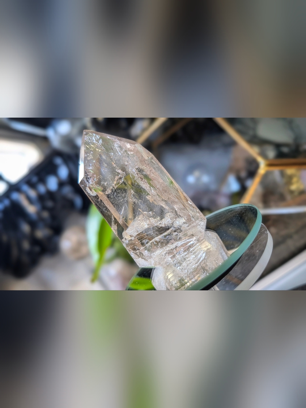 Smokey Quartz Crystal Pillar Point